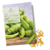 BIO Chili Samen (Sigaretta di Bergamo, 1.500 Scoville) - Chili Saatgut aus biologischem Anbau (10 Korn) - HappySeed