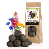 12x Samenbomben für eine bunte Bienenweide - Farbenfroh & nektarreich für Bienen und Schmetterlinge - HappySeed