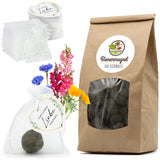 Gastgeschenke für Hochzeit Blumensamen / Samenbomben - Besonderes Hochzeitsgeschenk für Gäste als Give Away