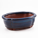 Bonsai Schale aus Keramik in Marineblau - 15 x 5,5 x 11 cm - HappySeed