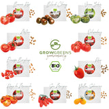 BIO Tomatensamen Set (10 Sorten) - Anzuchtset aus biologischem Anbau - HappySeed