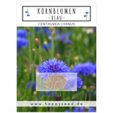 Kornblumen Samen (Centaurea cyanus) - Blau, 1000 Korn, 80 cm - HappySeed