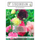 Stockrosen Samen - Alcea Rosea (Mix) - HappySeed