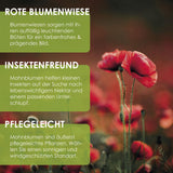 Klatschmohn Samen - Papaver rhoeas (Rot) - HappySeed