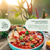 BIO Chili Samen (De Cayenne, 50.000 Scoville) - Chili Saatgut aus biologischem Anbau (10 Korn) - HappySeed