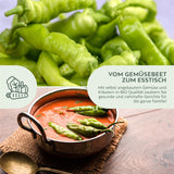 BIO Chili Samen (Sigaretta di Bergamo, 1.500 Scoville) - Chili Saatgut aus biologischem Anbau (10 Korn) - HappySeed