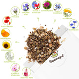 DIY Set für Samenbomben - selber machen für eine bunte Bienenweide für 20-30 Seedbombs - HappySeed