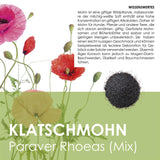 Klatschmohn Samen - Papaver rhoeas (Mix) - HappySeed