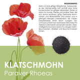 Klatschmohn Samen - Papaver rhoeas (Rot) - HappySeed
