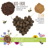 Gastgeschenke für Hochzeit Blumensamen / Samenbomben - Besonderes Hochzeitsgeschenk für Gäste als Give Away