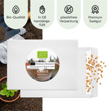 BIO Tomatensamen (Black Cherry) - Tomaten Saatgut aus biologischem Anbau (10 Korn) - HappySeed
