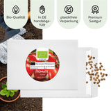 BIO Tomatensamen (Roma) - Tomaten Saatgut aus biologischem Anbau (10 Korn) - HappySeed