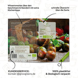 BIO Tomatensamen (Black Cherry) - Tomaten Saatgut aus biologischem Anbau (10 Korn) - HappySeed