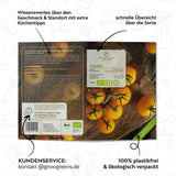 BIO Tomatensamen (Golden Queen) - Tomaten Saatgut aus biologischem Anbau (10 Korn) - HappySeed