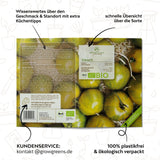 BIO Tomatensamen (Green Zebra) - Tomaten Saatgut aus biologischem Anbau (10 Korn) - HappySeed