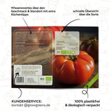 BIO Tomatensamen (Rouge de Marmande) - Tomaten Saatgut aus biologischem Anbau (10 Korn) - HappySeed