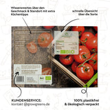 BIO Tomatensamen (Saint Pierre) - Tomaten Saatgut aus biologischem Anbau (10 Korn) - HappySeed