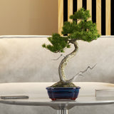 Bonsai Schale aus Keramik in Marineblau - 15 x 5,5 x 11 cm - HappySeed