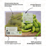 BIO Chili Samen (Sigaretta di Bergamo, 1.500 Scoville) - Chili Saatgut aus biologischem Anbau (10 Korn) - HappySeed