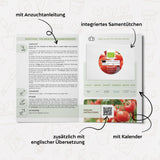 BIO Tomatensamen (Berner Rose) - Tomaten Saatgut aus biologischem Anbau (10 Korn) - HappySeed