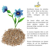 Kornblumen Samen (Centaurea cyanus) - Mix, 1000 Korn, 80 cm - HappySeed