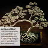 Bonsai Draht aus eloxiertem Aluminium, Schwarz - HappySeed