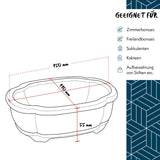 Bonsai Schale aus Keramik in Marineblau - 15 x 5,5 x 11 cm - HappySeed