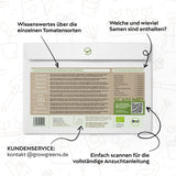 BIO Tomatensamen Set (10 Sorten) - Anzuchtset aus biologischem Anbau - HappySeed