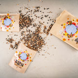 Schmetterlingswiese Samen für eine bunte Blumenwiese - Farbenfrohe & nektarreiche Wildblumensamen für Schmetterlinge - HappySeed