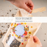 Schmetterlingswiese Samen für eine bunte Blumenwiese - Farbenfrohe & nektarreiche Wildblumensamen für Schmetterlinge - HappySeed