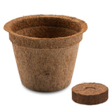 Kokos Anzuchttöpfe & Quelltabletten für eine erfolgreiche Anzucht - torffrei - Größe: 0,50 L - Ø 12 cm - HappySeed