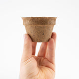 Kokos Anzuchttöpfe & Quelltabletten für eine erfolgreiche Anzucht - torffrei - Größe: 0,15 L - Ø 8 cm - HappySeed