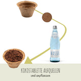 Kokos Anzuchttöpfe & Quelltabletten für eine erfolgreiche Anzucht -torffrei- Größe 0,05 L - Ø 6 cm - HappySeed