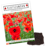 Klatschmohn Samen - Papaver rhoeas (Rot) - HappySeed