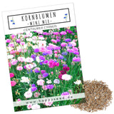 Kornblumen Samen (Centaurea cyanus) - Mini Mix, 1000 Korn, 50 cm - HappySeed