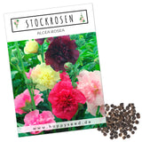 Stockrosen Samen - Alcea Rosea (Mix) - HappySeed
