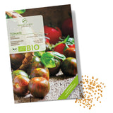 BIO Tomatensamen (Black Cherry) - Tomaten Saatgut aus biologischem Anbau (10 Korn) - HappySeed