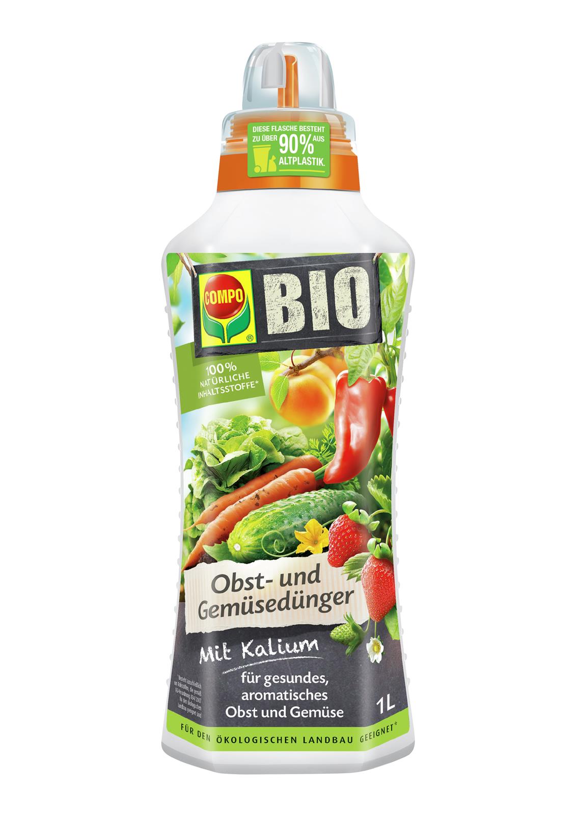 COMPO BIO Obst- und Gemüsedünger 1l – HappySeed