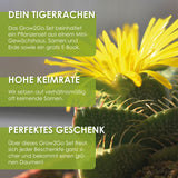 GROW2GO Kakteen Starter Kit - Mini-Gewächshaus, Kaktus Samen & Erde (Echter Tigerrachen) - HappySeed