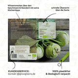 BIO Kohlrabi Samen (Superschmelz) - Kohlrabi Saatgut aus biologischem Anbau (20 Korn) - HappySeed
