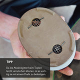 10er Set Bonsai Abdecknetze aus Kunststoff, Schwarz - Drainage Gitter - HappySeed