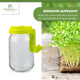 BIO Kresse Sprossen Samen (50g) - Microgreens Saatgut ideal für die Anzucht von knackigen Keimsprossen - HappySeed