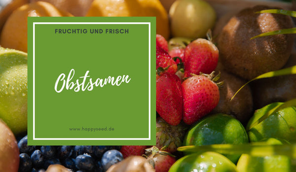 Obstsamen - Baue dein eigenes Bio Obst mit Samen im Garten an