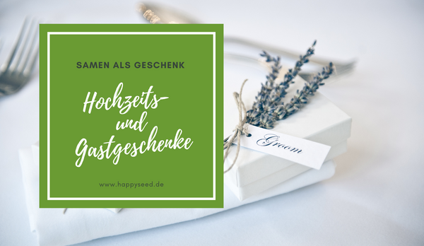 Samen Hochzeit - Blumensamen als personalisierte Geschenke? 