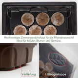 Gewächshaus Set mit 60 Kokostabs - Für die Anzucht von Kräutern, Gemüse & Blumen - HappySeed