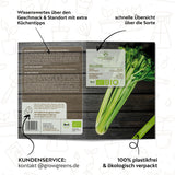 BIO Selleriesamen (Tall Utah) - Staudensellerie Saatgut aus biologischem Anbau (250 Korn) - HappySeed