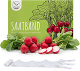 5m Saatband Radieschen Samen Riesenbutter Vitessa von HappySeed in umweltschonender Verpackung
