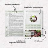 BIO Paprika Samen (Sweet Chocolate) - Paprika Saatgut aus biologischem Anbau (10 Korn) - HappySeed