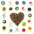 Reagenzgläser mit Blumensamen als Gastgeschenke zur Hochzeit - HappySeed