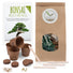 Bonsai Starter Kit inkl. eBook - Pflanzset aus Kokostöpfen, Samen & Erde (Afrikanischer Blauregen + Australische Kiefer) - HappySeed